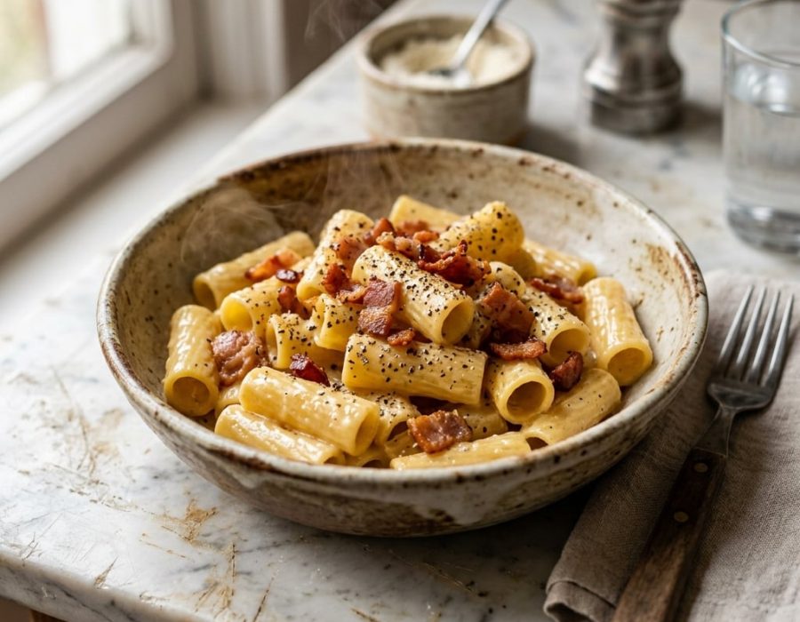 The True Roman Carbonara — Why Cream + Lardons Fail for Two Technical Reasons